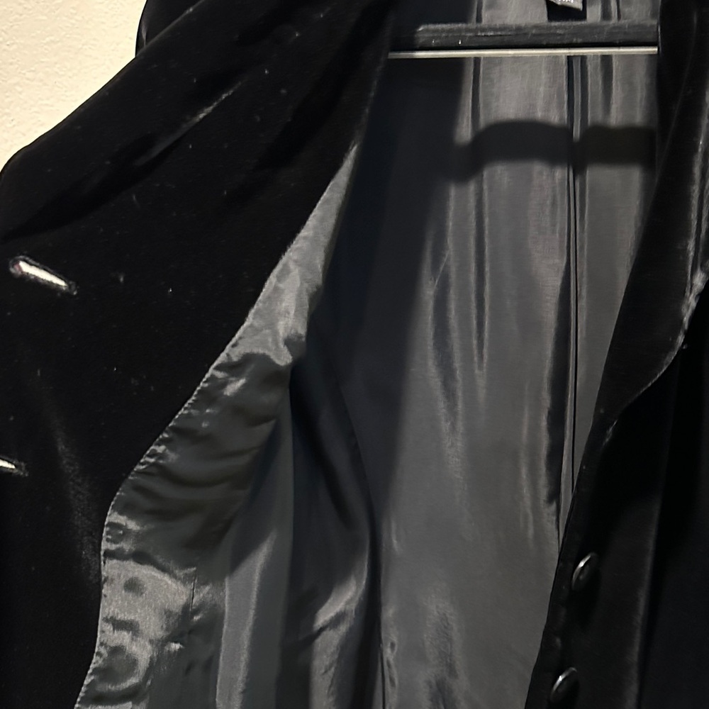 INC International Concepts Black Velvet Blazer - Picture 4 of 4